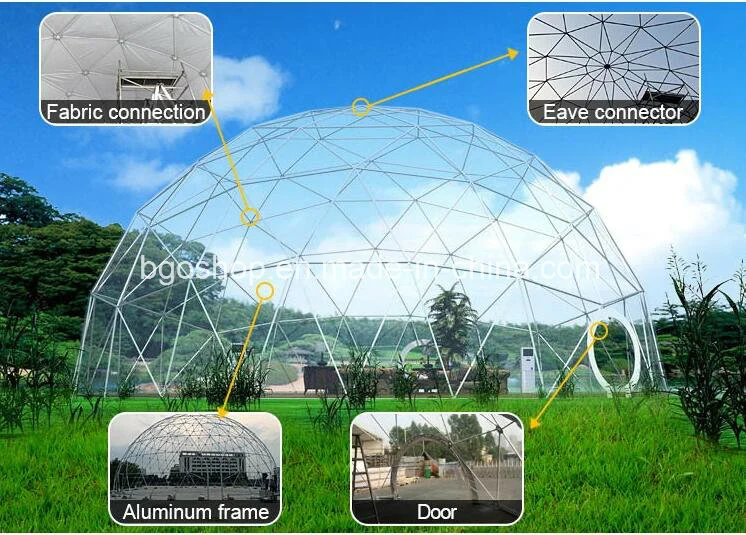8m Winter Outdoor Igloo Geodesic Glamping Clear Tent