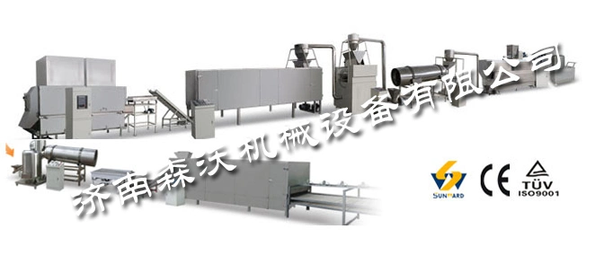 Full Automatic Corn Flakes Puffed Snacks Food Extrusion Process Machine with Food Extrusion Machinery
