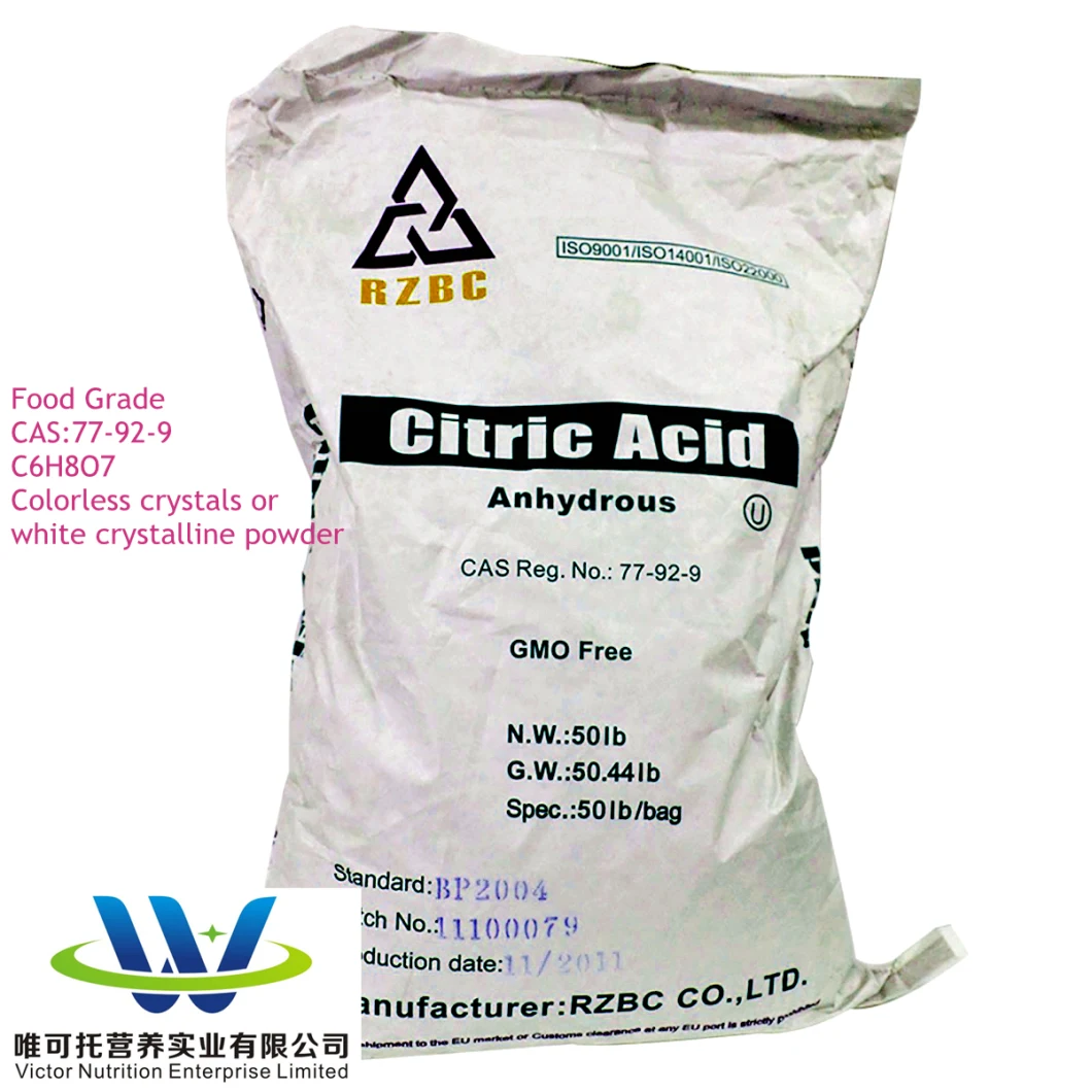 Citric Acid Anhydrous and Citric Acid Monohydrate/Citric Acid Anhydrous 30-100 Mesh
