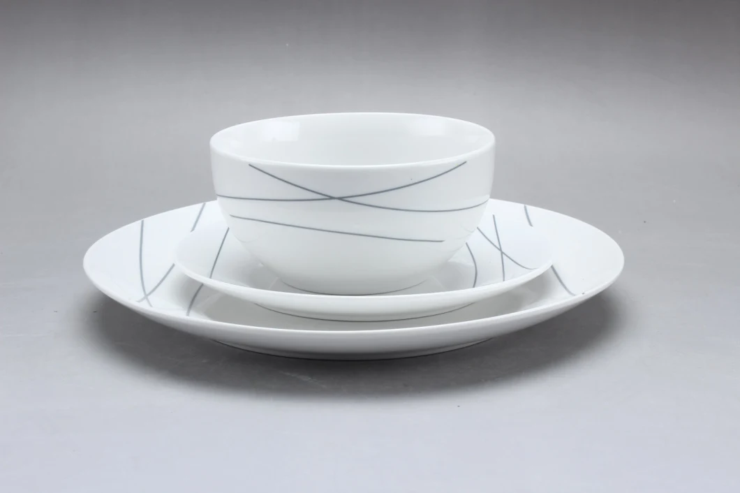 Hot Selling Fine 12PCS Luxury Discount Porcelain Dinnerware Tableware Set Dinner Set for Wholesale