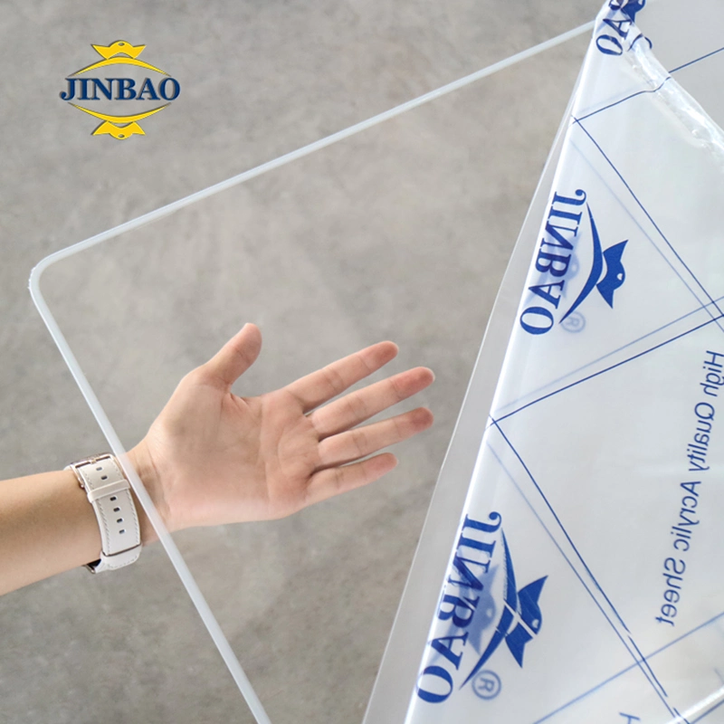 Jinbao 2050 X 3050mm 5mm Iridescent Flexible 100% Raw Virgin Transparent for Furniture Acrylic PMMA Sheet