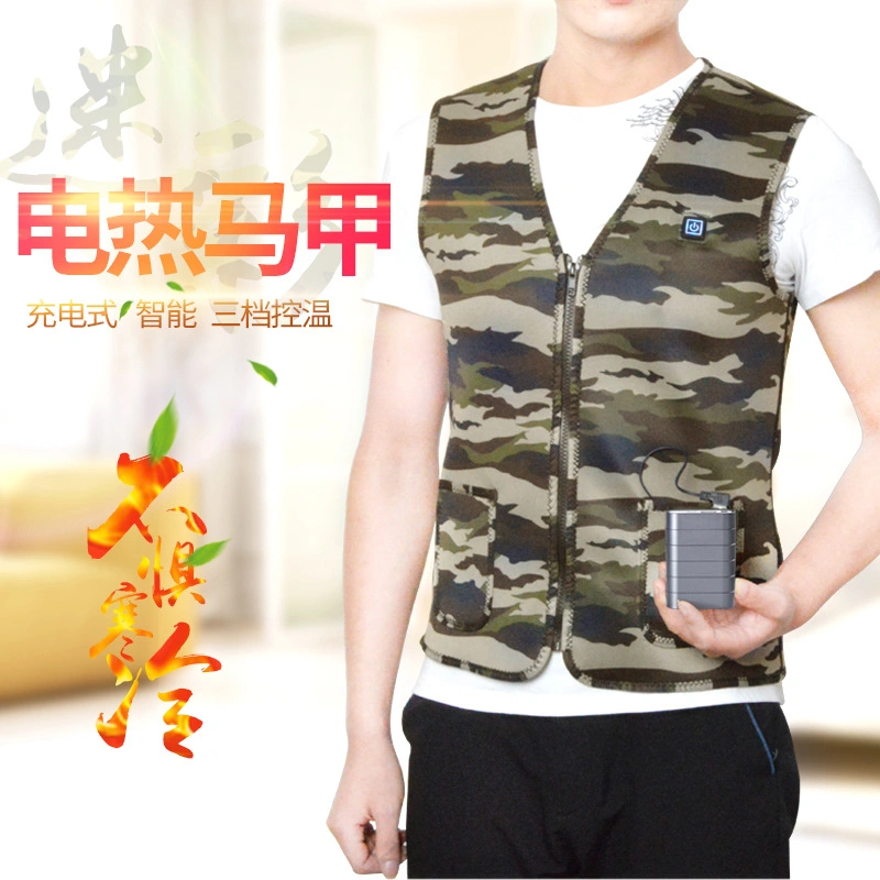 High Quality Rechargeable Battery Heated Vest for Men and Women 5V Size Adjustable Heated Clothing USB Electric Heated Vest for Men Women Hunting Hiking Camping