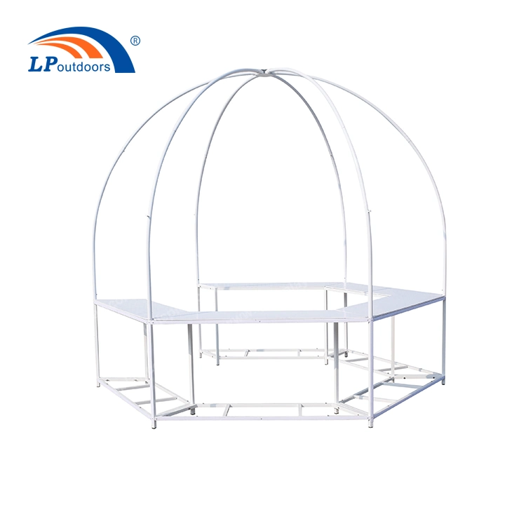 Outdoor Steel Advertising Display Hexagon Dome Tent for Promotion