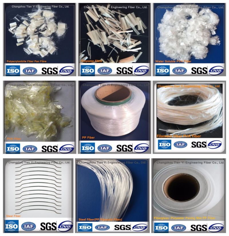 Polypropylene PP Macro Fiber with ISO, SGS Certification Uesd for Concrete