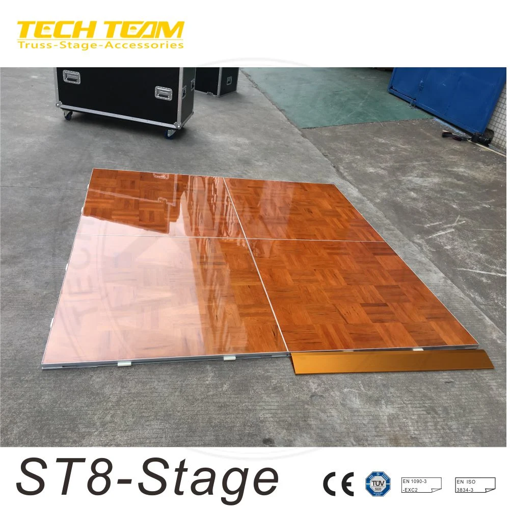 Milky Acrylic Sheets Band Stage Dance Floor Design