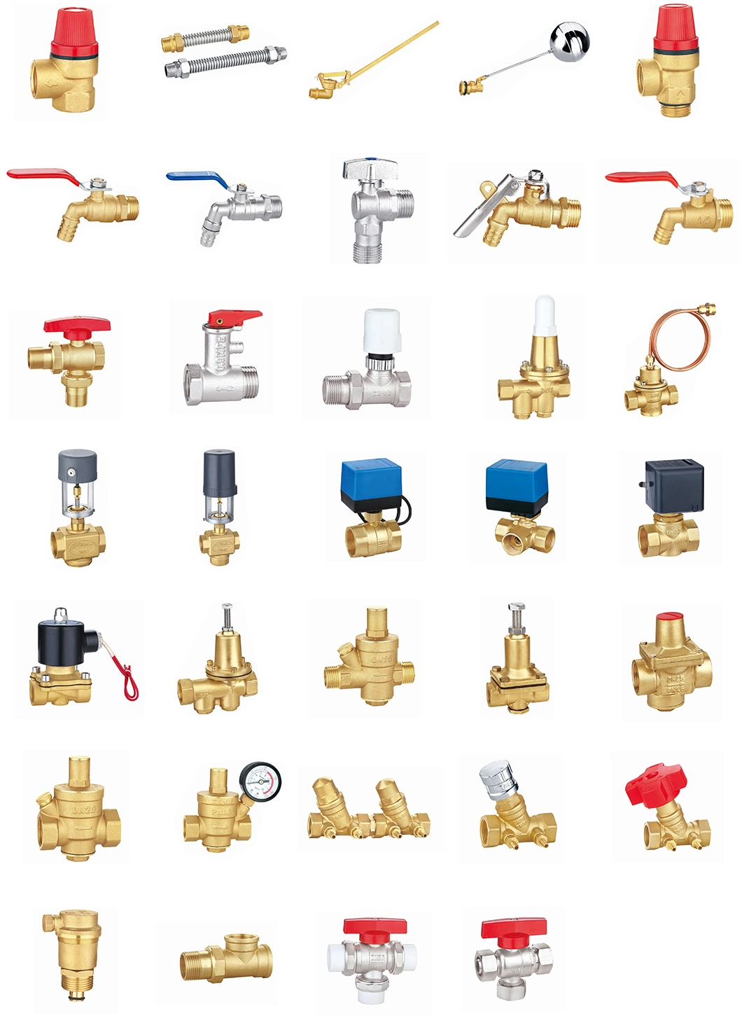 Brass Electric Two Pass Valve for Heating System