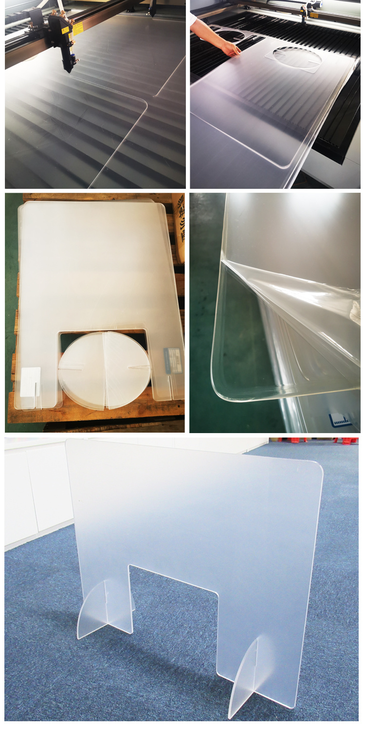 Protective Acrylic Plexi Glass Display Counter Top Sneeze Guard