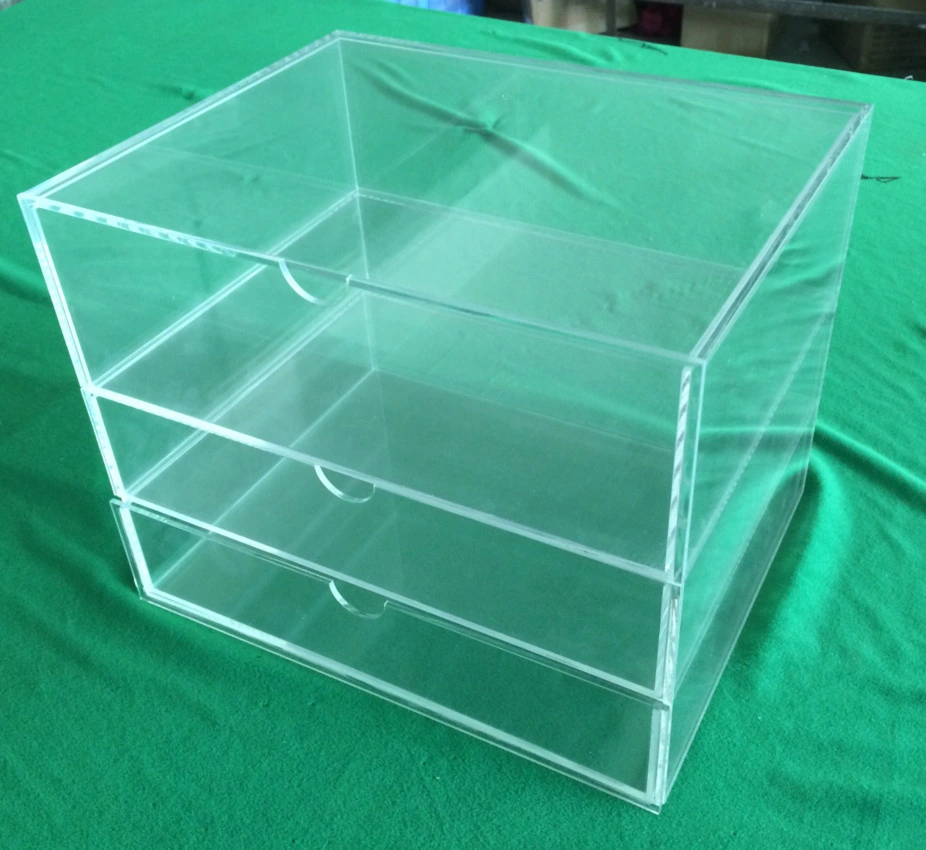 Acrylic Material Makeup Organizer with 3 Drawers, Acrylic Jewelry Organizer with Drawers