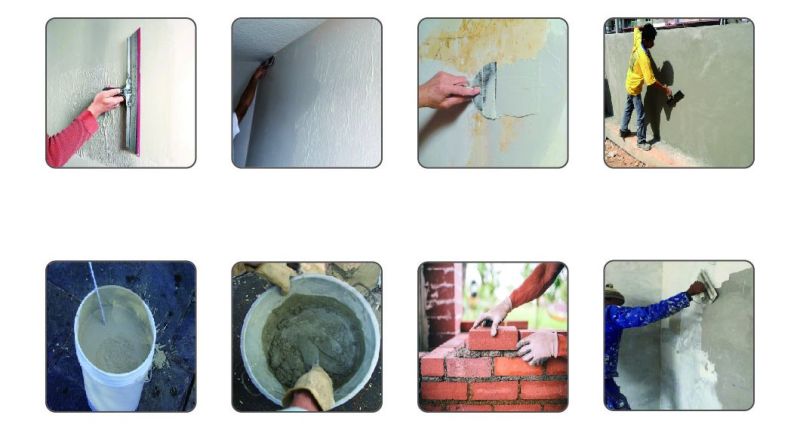 HPMC Cellulose Used in Construction Mortar, Plaster Mortar, Putty Water-Resistant, Exterior Wall Adhesive Skim Coat