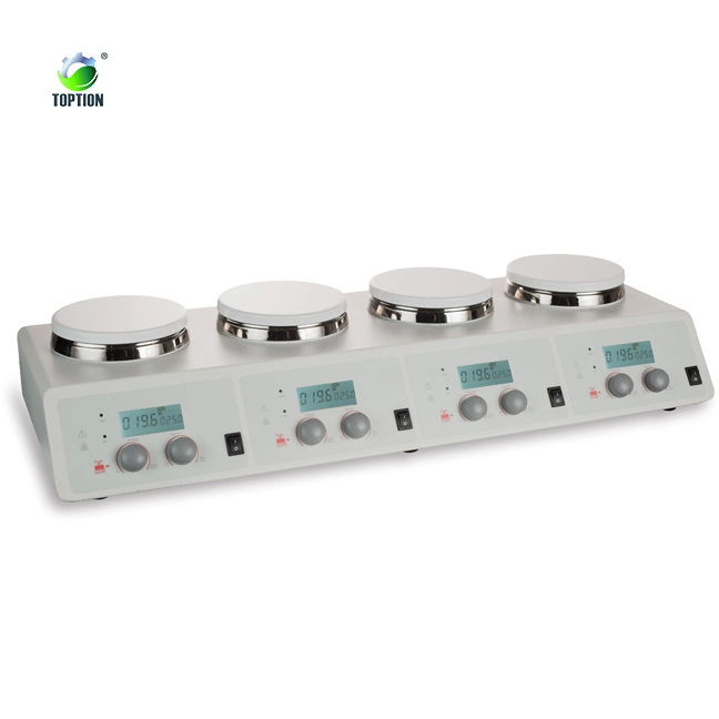 Multi-Position Magnetic Stirrer Laboratory Heating Digital Hotplate Waterbath Magnetic Stirrer