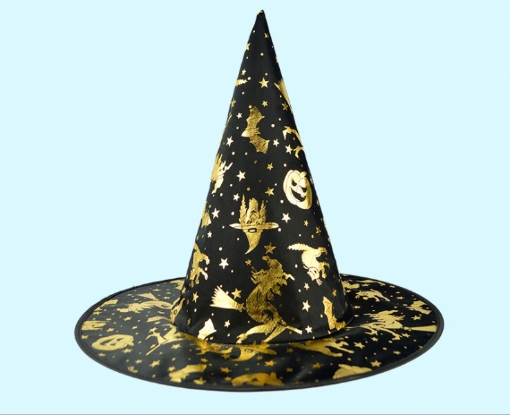 Halloween Cos Witch Hat Witch Pumpkin Hat Spider Web Pattern, Holiday Gift, Halloween Toy
