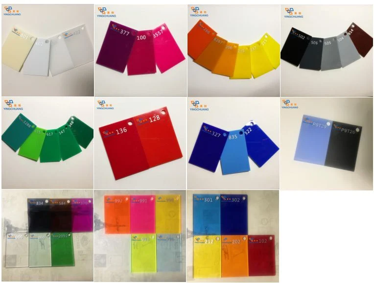 1.25*2.45m Iridescent Red Color Acrylic PMMA Material Acrylic Sheet