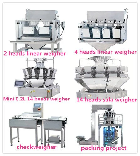 Food Ingredients Packing Multihead Weigher Customized