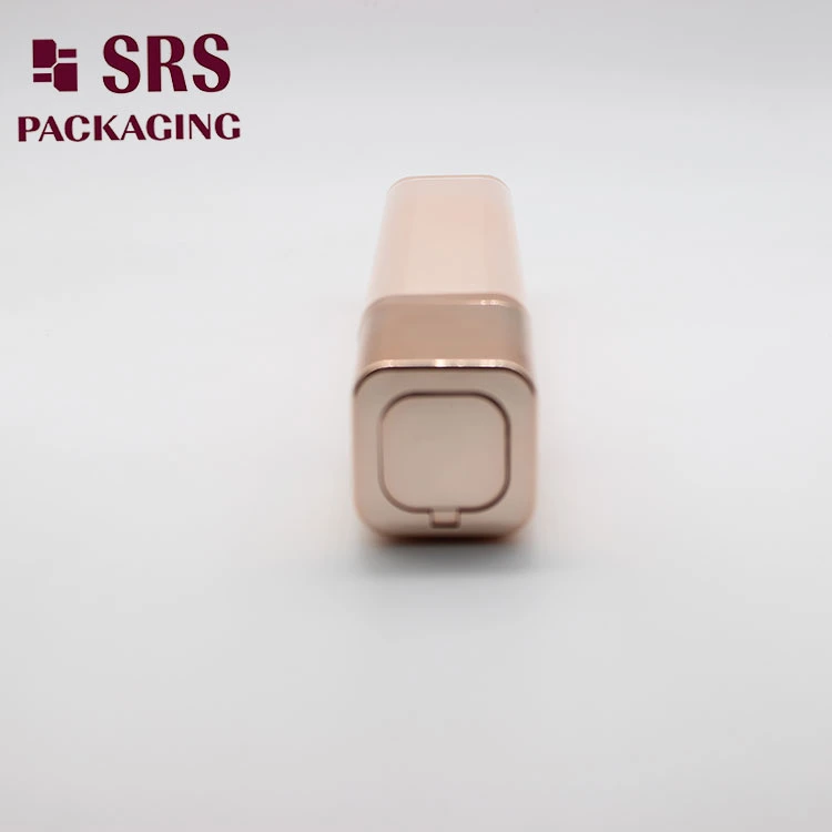 15ml 30ml 50ml Rose Pink Acrylic Square Lotion Bottle Airless