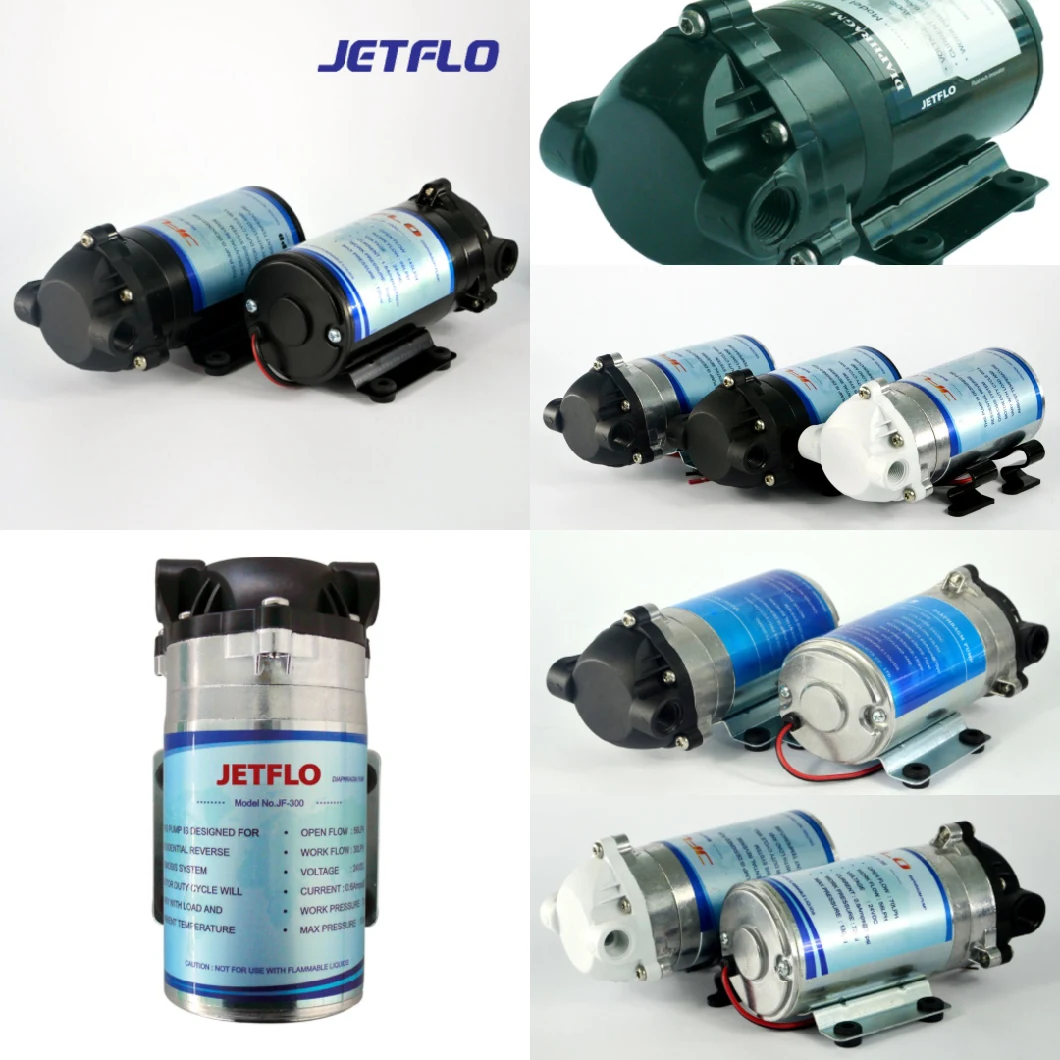 Jf-306 50gpd Diaphragm Pump-RO Booster Pump- Reverse Osmosis System Water Pump Manufacture Factory