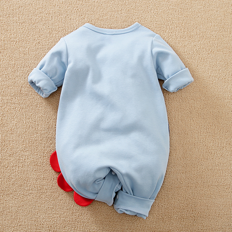 Wholesale Newborn Baby Onesie Romper for Autumn/Spring Dinosaur Pattern Pajama Baby Cute Fashion Clothes