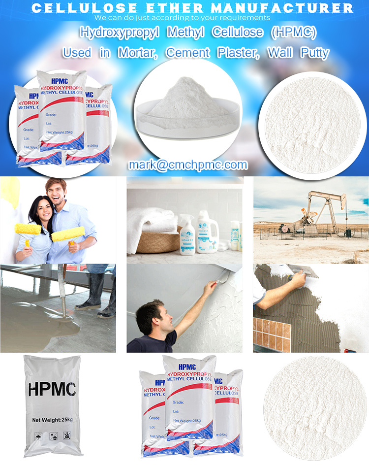 Industrial Grade Cellulose Ethers Thickener Chemical Auxiliary HPMC