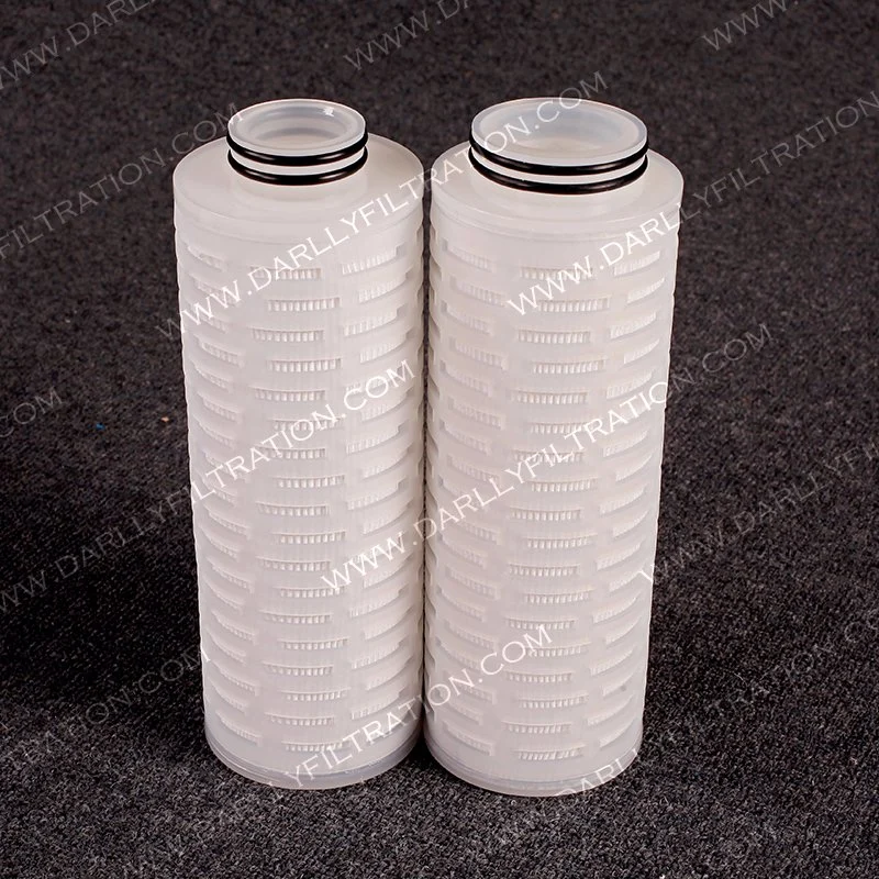 Darlly PP, Pes, Hydrophobic PTFE, Hydrophilic PTFE 83mm Diameter Pleated Filter Cartridge for Electron Industry