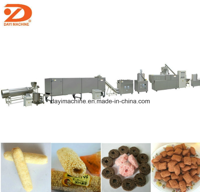 Full Automatic Core Filling Puff Snack Food Extrusion Machinery