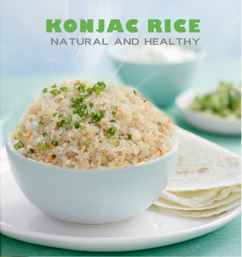 Hot Selling New Flavor 100% Natural Food Gluten Free Health Food Halal Konjac Rice