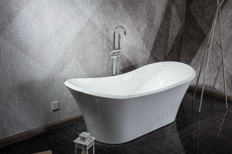 1800mm Us Acrylic Free Standing Double-Ended Acrylic Bath Tub