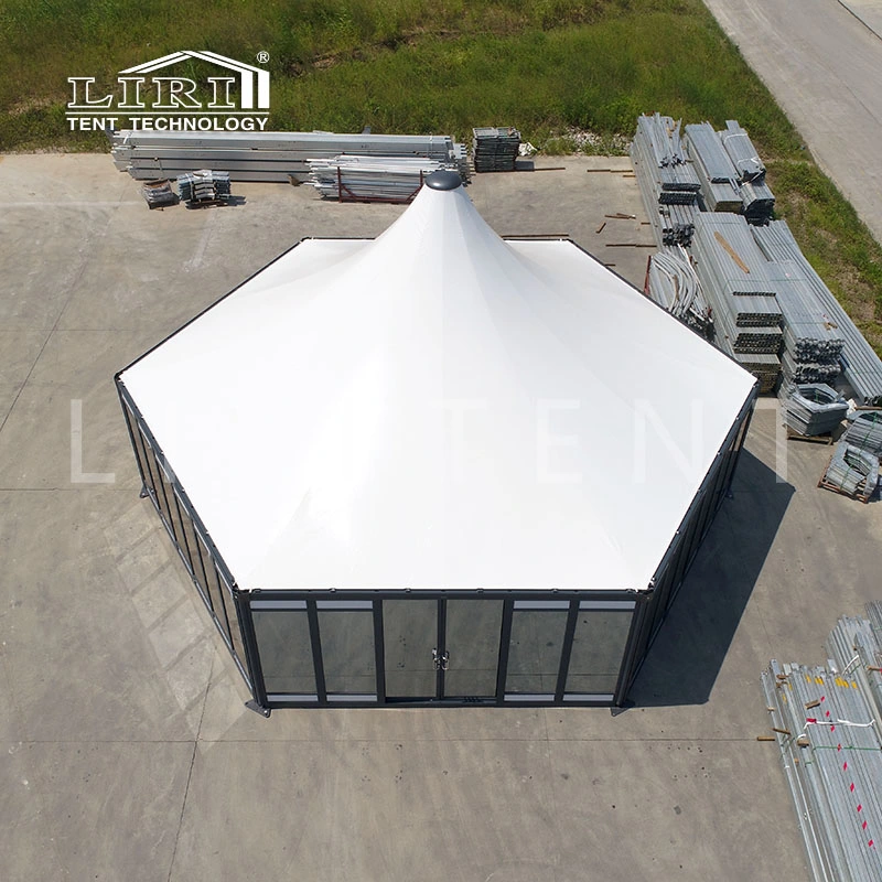 White Hexagon Moduler Tent for Outdoor Events and Exhibition