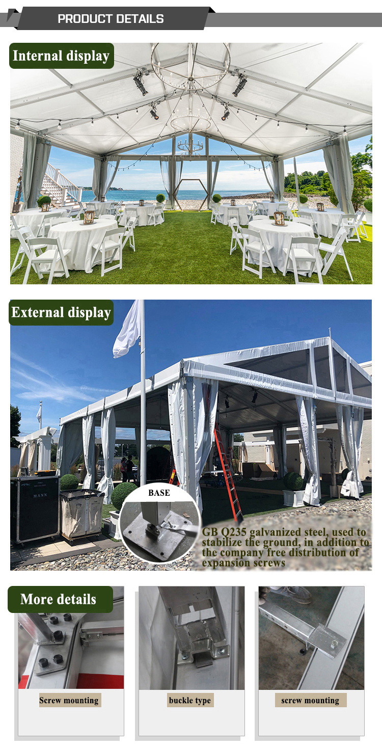 Transparent Luxury Wedding Event 40X60 Party Tents for Sale