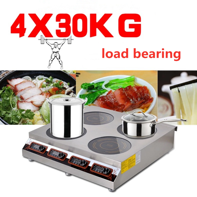 Industrial Heavy 220V 3500W 4 Burners Induction Stove Prtable Japan Electromagnetic Induction Cooktop