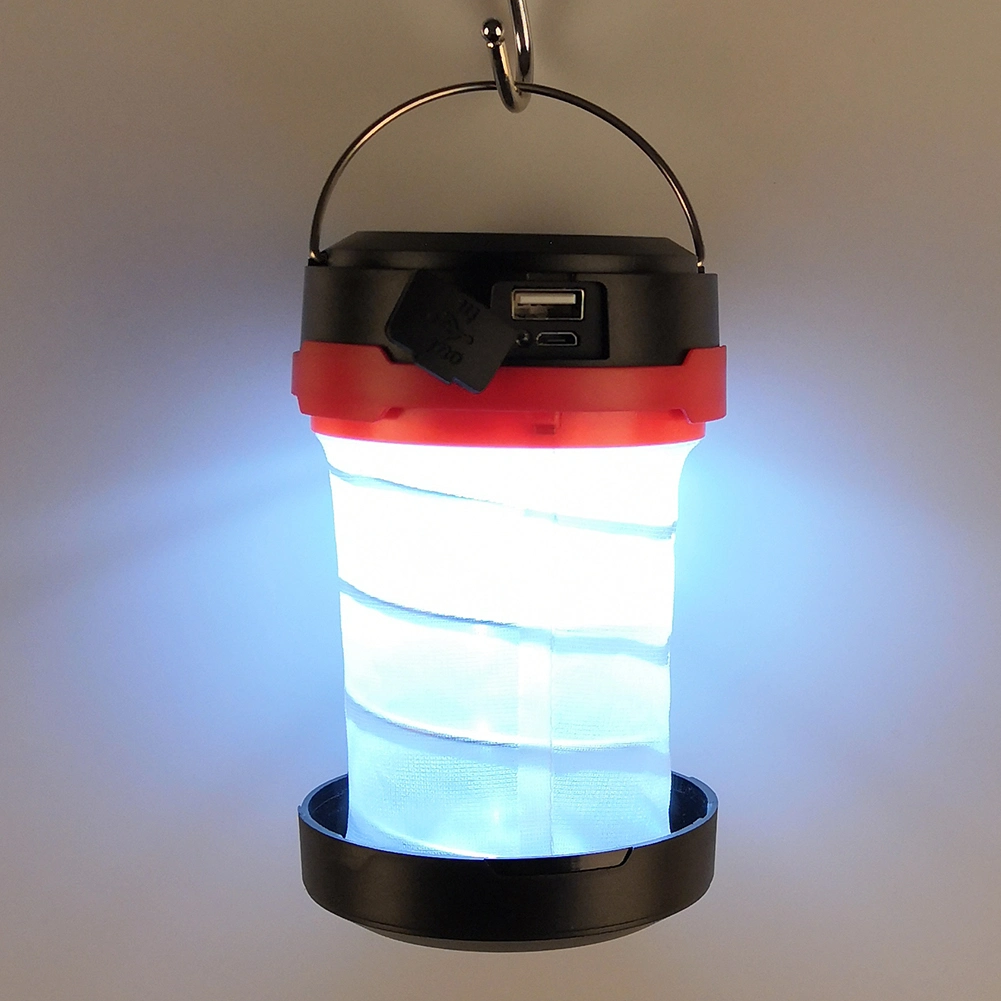 Portable Collapsible Solar LED Camping Lanterns with Pop up Tent Light for Outdoor Emergency