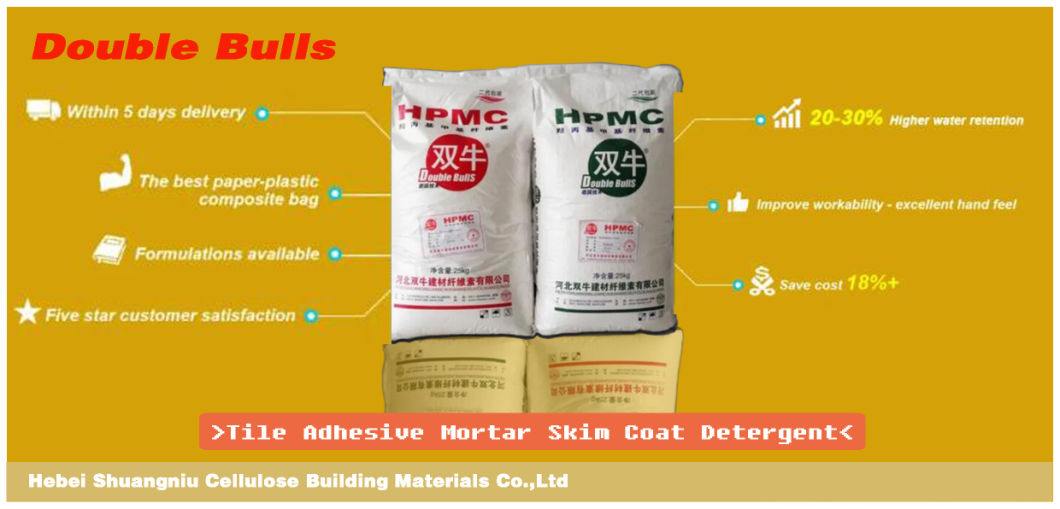 Direct Sale HPMC for Concrete, Tile Adhesive, Ceramic, Gypsum Poweder, Cement etc