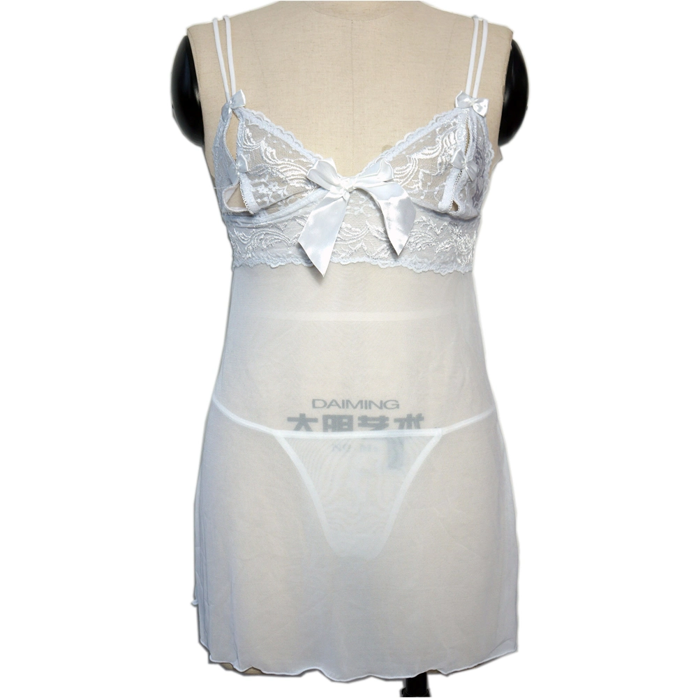 Transparent Lace Babydoll Sleepwear Night Dress Lingerie