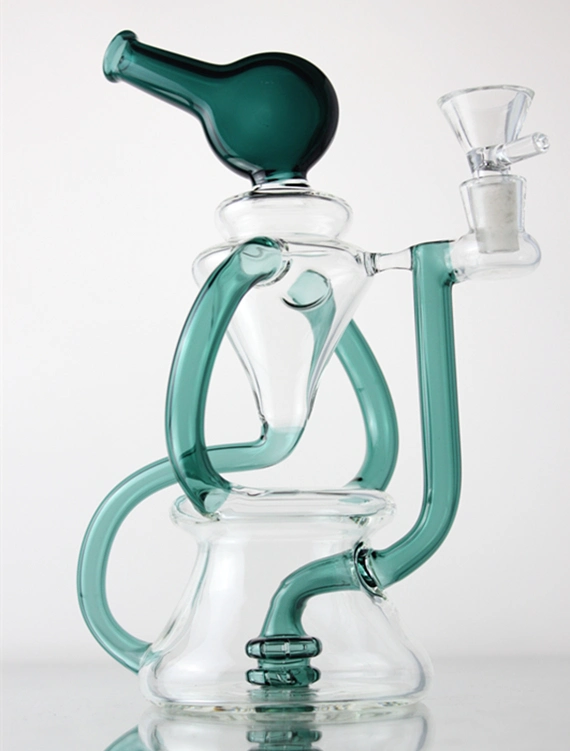Wholesale Water Pipes Glass DAB Rigs Glass Recycler Glass Skull Smoking Water Pipes Tobacco Hand Pipes