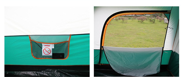 Bluebay Wholesale 8-10 Person Oxford Waterproof Double Layer Two Rooms Instant Camping Tent