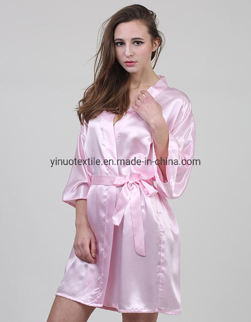 Shiny Spandex Satin Fabric Women Pajamas Fabric