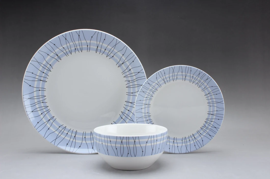 Hot Selling 12PCS Luxury Porcelain Dinnerware Tableware Set Dinner Set for Wholesale
