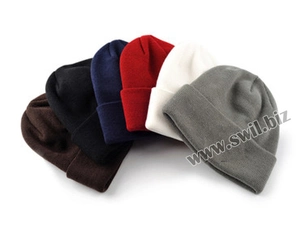 Fashion Exhibition Decoration Acrylic Fabric Promotion Blank Knitted Hats Beanies
