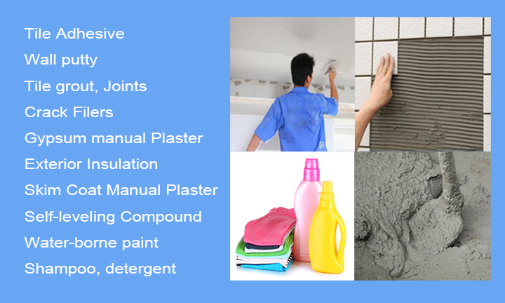 HPMC Used in Wall Putty/ Skim Coat/ Tile Adhesive