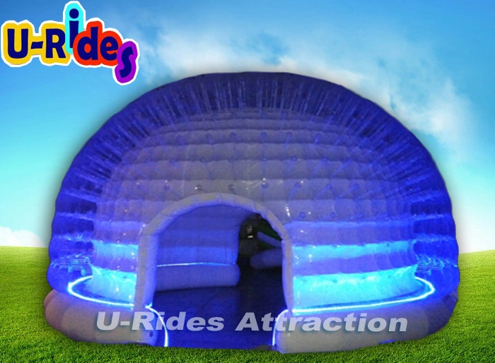 5m LED light clear Inflatable Bubble Tent Glamping Capsule Box Hotel Tents