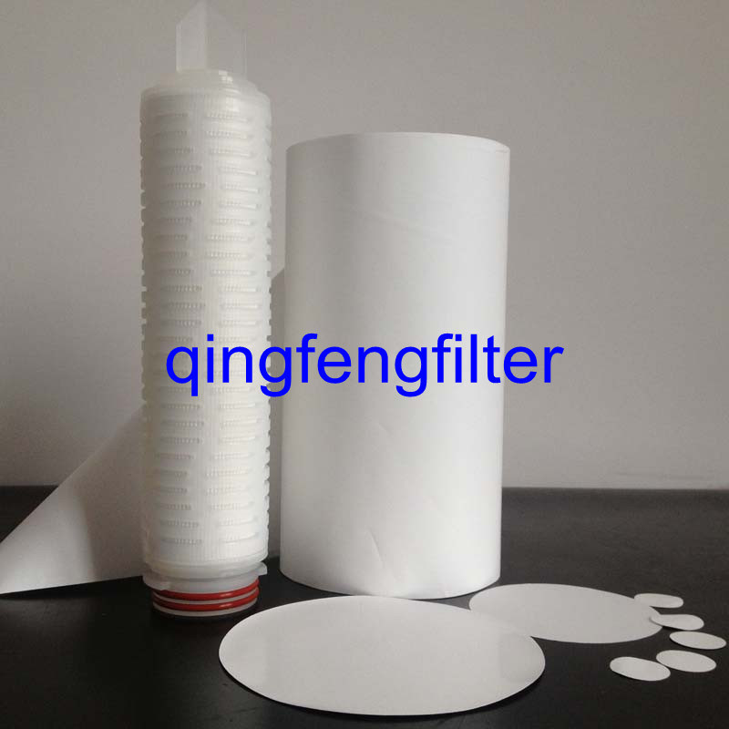 0.22 Micron Hydrophobic PTFE Filter Membrane Without Support Layer for Watter Filtration