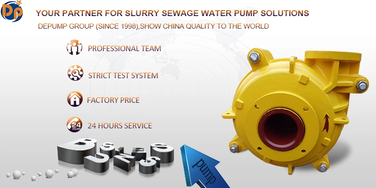 Factory Price Mining Gland Packing Seal Slurry Pump, Single Suction Pump, Heavy Duty Pump
