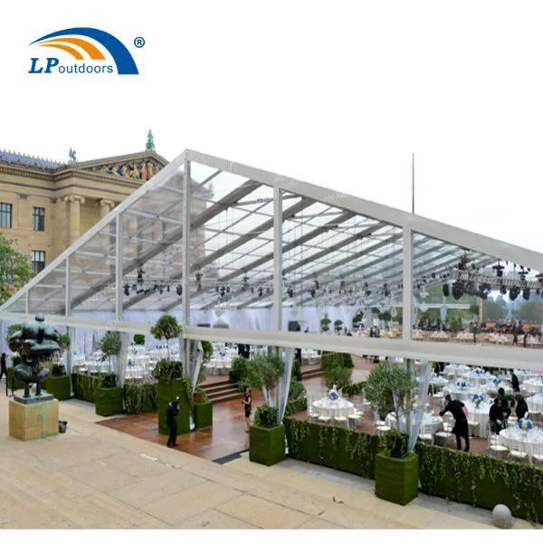 50m Clear Span Large Outdoor Banquet Transparent Tent for Wedding Business