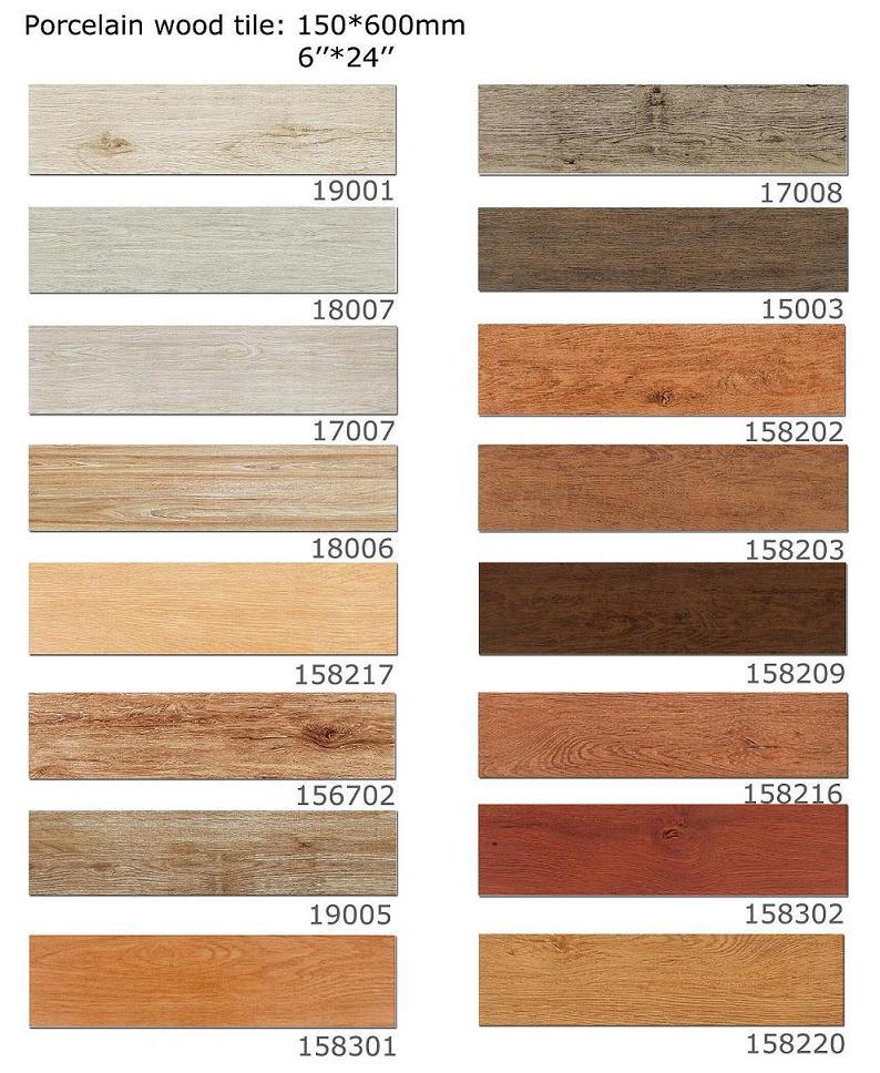 Wood Panel Ceramic Tile for Floor Building Material