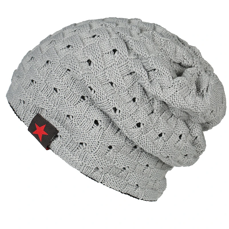 Knitted Wool Winter Warm Beanie Hat Thickened Adult Hat