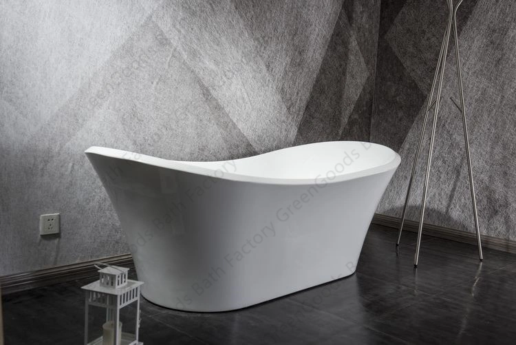 1800mm Us Acrylic Free Standing Double-Ended Acrylic Bath Tub