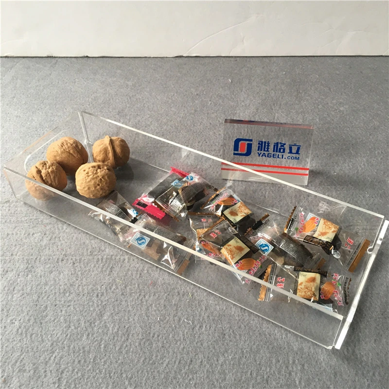 Factory Made Clear Color Acrylic Home Amenity Long Tray