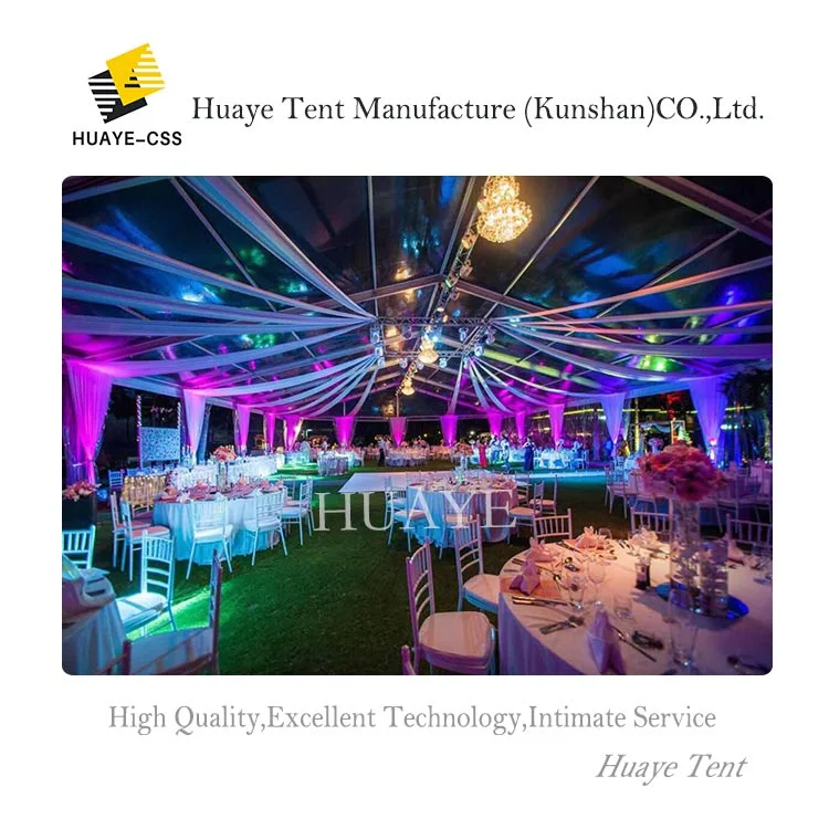 10X15m Transparent Glass Wall Tent Marquee Tent for Weddings