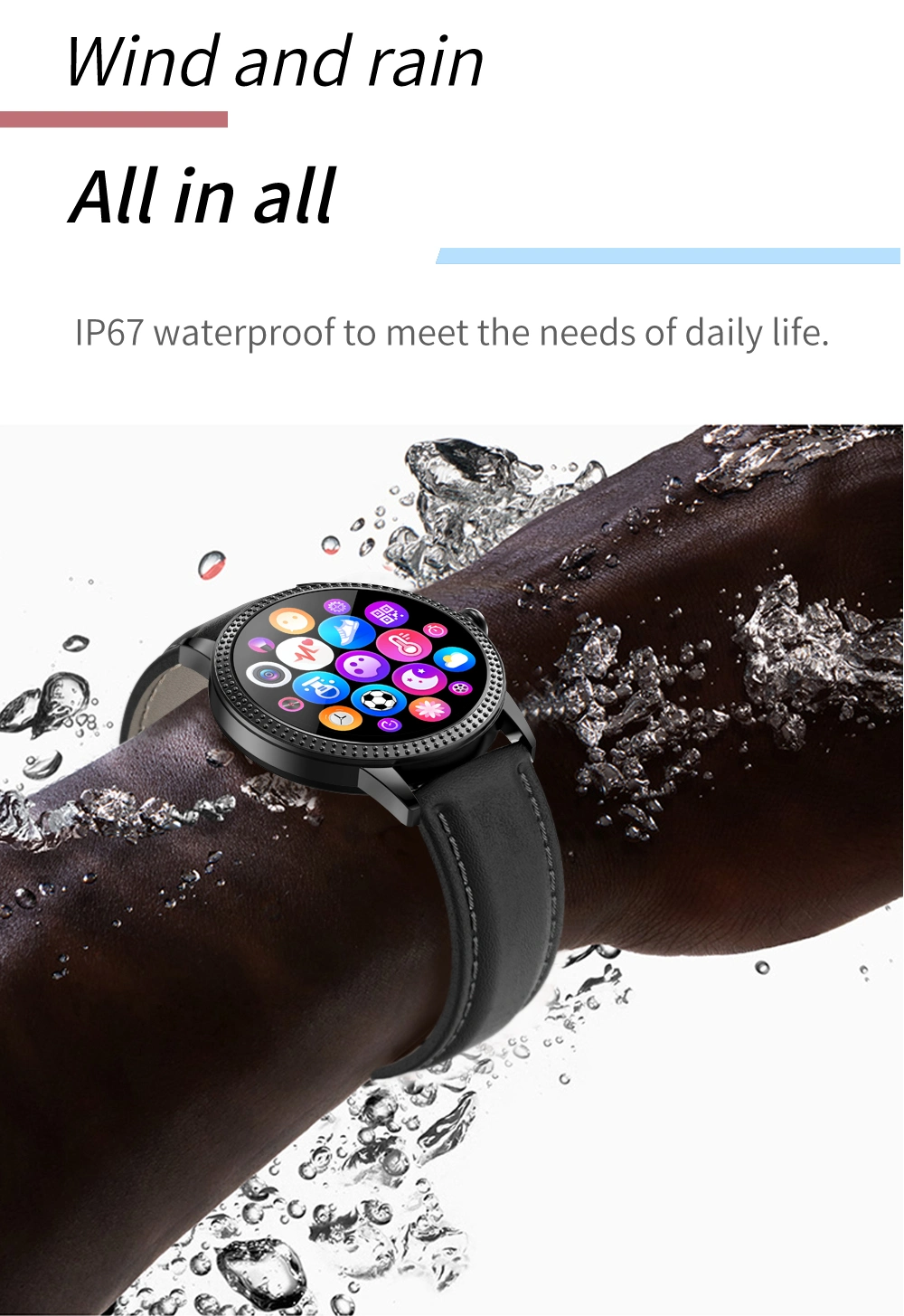 Long Battery Life Sleep Tracking Full Circle Color Screen Reloj Inteligente High End Smartwatch W5 PRO