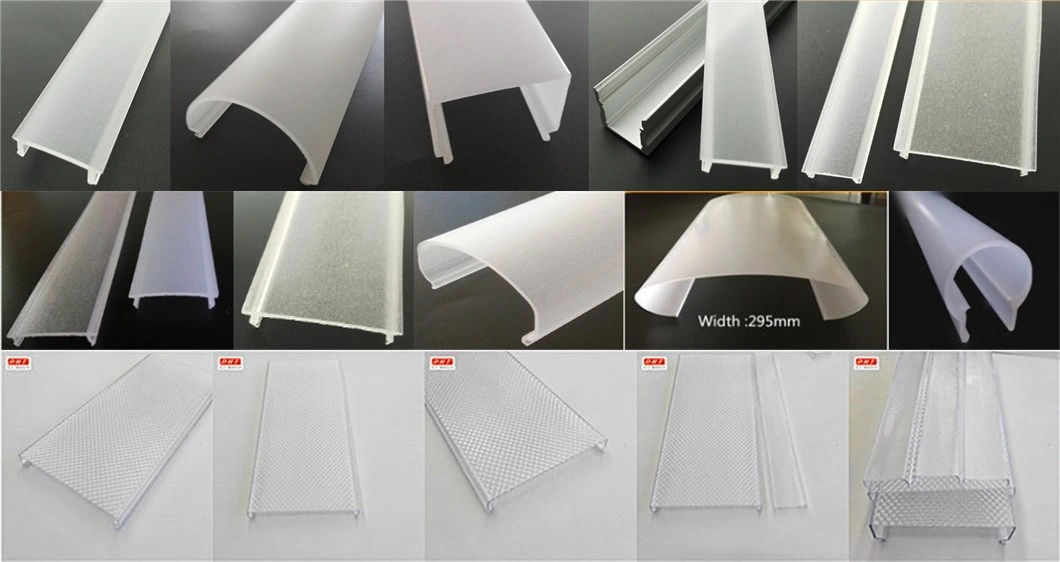 Different Haze Satine Frosted Acrylic PMMA LED Strip Linear Cover
