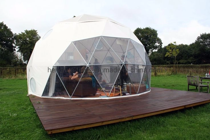White Waterproof PVC Luxury Winter Glamping Dome Tents for Tourists
