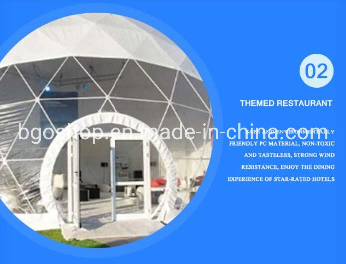 8m Luxury Hotel Glamping Tent High Quality PVC Tent